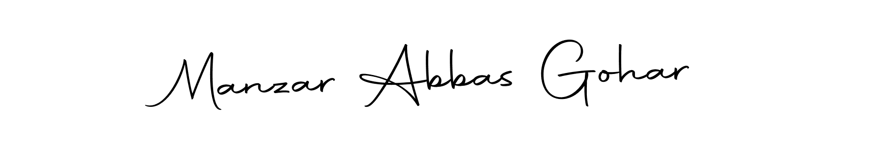 Design your own signature with our free online signature maker. With this signature software, you can create a handwritten (Autography-DOLnW) signature for name Manzar Abbas Gohar. Manzar Abbas Gohar signature style 10 images and pictures png