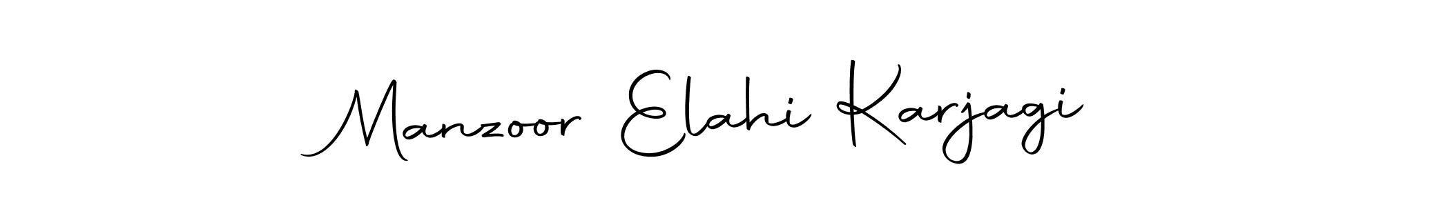 Create a beautiful signature design for name Manzoor Elahi Karjagi. With this signature (Autography-DOLnW) fonts, you can make a handwritten signature for free. Manzoor Elahi Karjagi signature style 10 images and pictures png