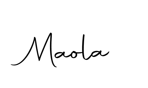 Design your own signature with our free online signature maker. With this signature software, you can create a handwritten (Autography-DOLnW) signature for name Maola. Maola signature style 10 images and pictures png