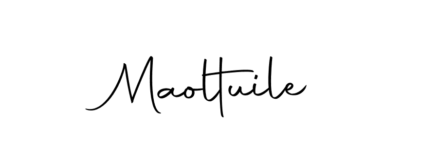 How to make Maoltuile name signature. Use Autography-DOLnW style for creating short signs online. This is the latest handwritten sign. Maoltuile signature style 10 images and pictures png