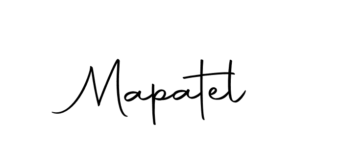 Design your own signature with our free online signature maker. With this signature software, you can create a handwritten (Autography-DOLnW) signature for name Mapatel. Mapatel signature style 10 images and pictures png