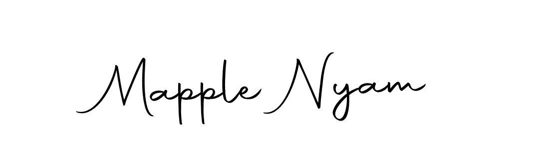 How to make Mapple Nyam signature? Autography-DOLnW is a professional autograph style. Create handwritten signature for Mapple Nyam name. Mapple Nyam signature style 10 images and pictures png