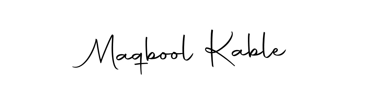 Make a beautiful signature design for name Maqbool Kable. Use this online signature maker to create a handwritten signature for free. Maqbool Kable signature style 10 images and pictures png