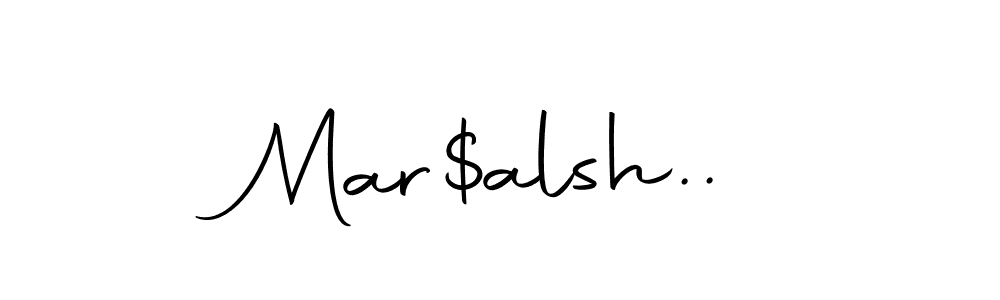 How to make Mar$alsh.. name signature. Use Autography-DOLnW style for creating short signs online. This is the latest handwritten sign. Mar$alsh.. signature style 10 images and pictures png