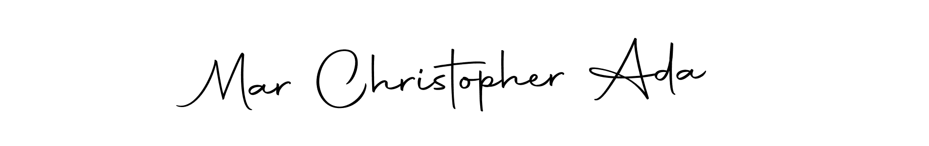 Use a signature maker to create a handwritten signature online. With this signature software, you can design (Autography-DOLnW) your own signature for name Mar Christopher Ada. Mar Christopher Ada signature style 10 images and pictures png