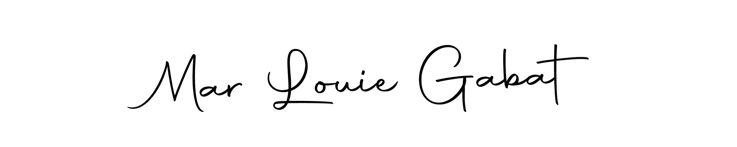Use a signature maker to create a handwritten signature online. With this signature software, you can design (Autography-DOLnW) your own signature for name Mar Louie Gabat. Mar Louie Gabat signature style 10 images and pictures png