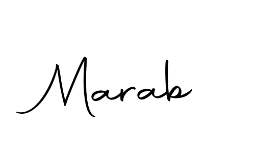 Marab stylish signature style. Best Handwritten Sign (Autography-DOLnW) for my name. Handwritten Signature Collection Ideas for my name Marab. Marab signature style 10 images and pictures png