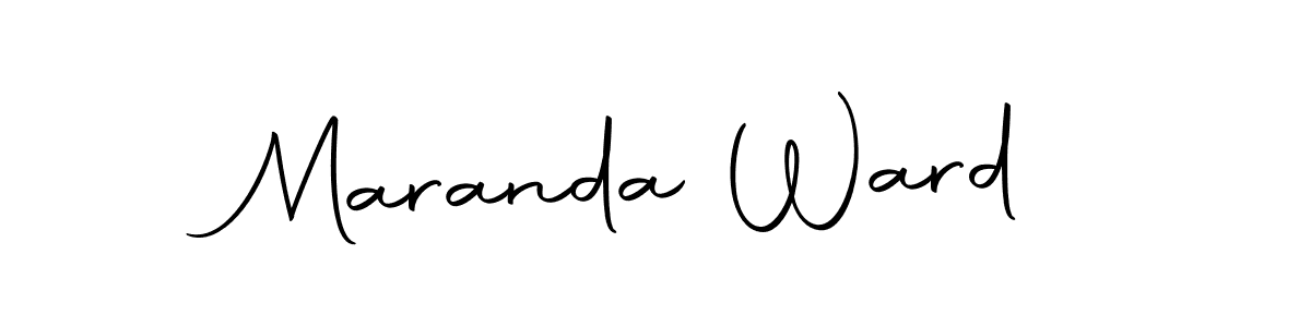 Design your own signature with our free online signature maker. With this signature software, you can create a handwritten (Autography-DOLnW) signature for name Maranda Ward. Maranda Ward signature style 10 images and pictures png