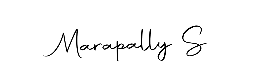 Design your own signature with our free online signature maker. With this signature software, you can create a handwritten (Autography-DOLnW) signature for name Marapally S. Marapally S signature style 10 images and pictures png