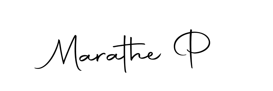 Make a beautiful signature design for name Marathe P. With this signature (Autography-DOLnW) style, you can create a handwritten signature for free. Marathe P signature style 10 images and pictures png