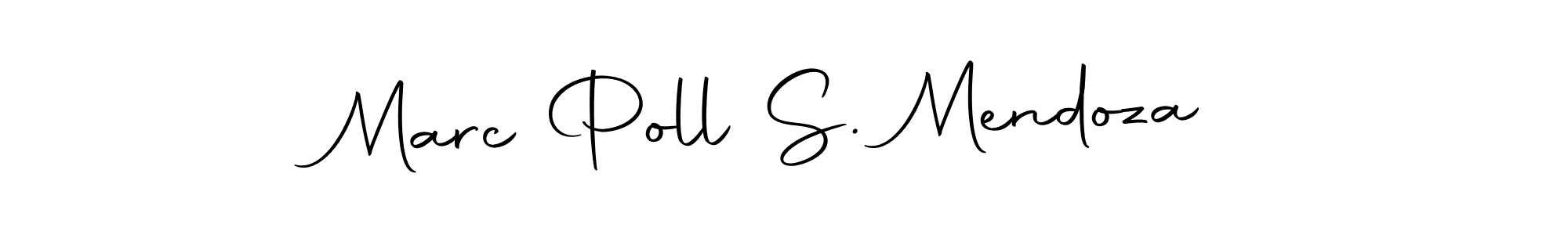 You should practise on your own different ways (Autography-DOLnW) to write your name (Marc Poll S. Mendoza) in signature. don't let someone else do it for you. Marc Poll S. Mendoza signature style 10 images and pictures png