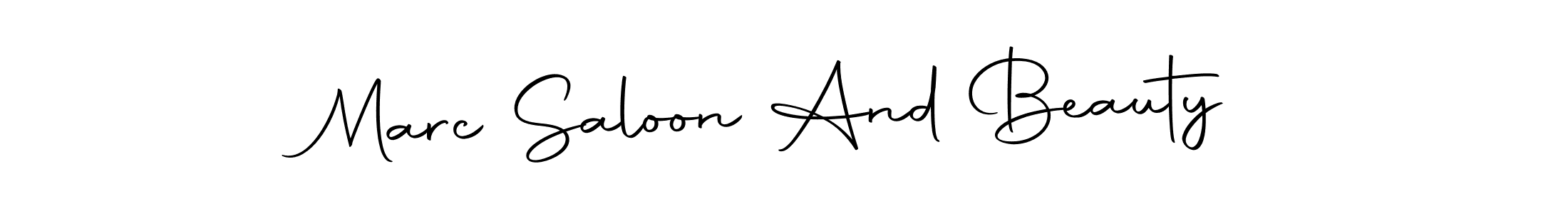 Similarly Autography-DOLnW is the best handwritten signature design. Signature creator online .You can use it as an online autograph creator for name Marc Saloon And Beauty. Marc Saloon And Beauty signature style 10 images and pictures png