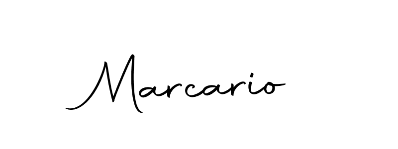 Design your own signature with our free online signature maker. With this signature software, you can create a handwritten (Autography-DOLnW) signature for name Marcario. Marcario signature style 10 images and pictures png