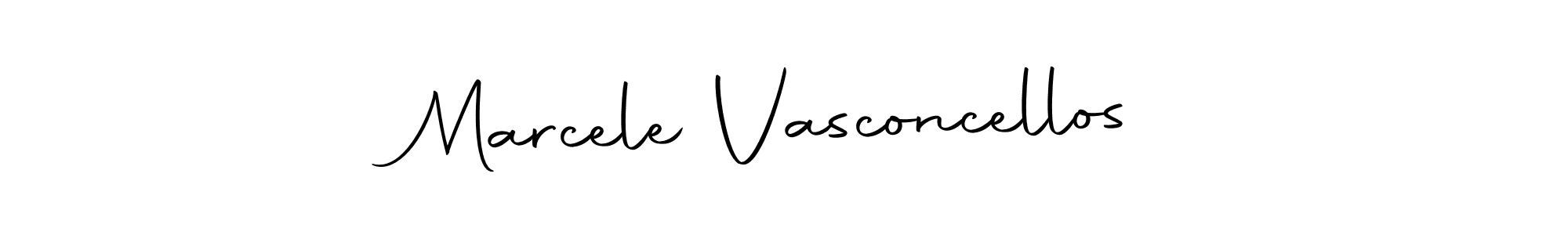 Create a beautiful signature design for name Marcele Vasconcellos. With this signature (Autography-DOLnW) fonts, you can make a handwritten signature for free. Marcele Vasconcellos signature style 10 images and pictures png