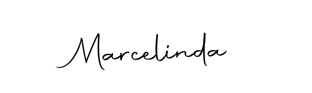 Design your own signature with our free online signature maker. With this signature software, you can create a handwritten (Autography-DOLnW) signature for name Marcelinda. Marcelinda signature style 10 images and pictures png