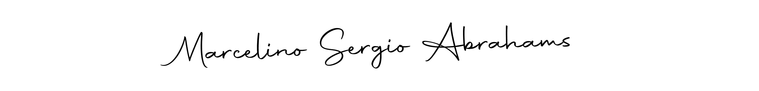 Make a beautiful signature design for name Marcelino Sergio Abrahams. Use this online signature maker to create a handwritten signature for free. Marcelino Sergio Abrahams signature style 10 images and pictures png