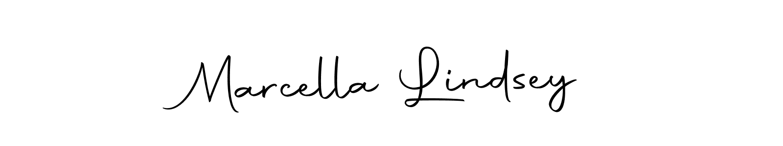 Make a beautiful signature design for name Marcella Lindsey. With this signature (Autography-DOLnW) style, you can create a handwritten signature for free. Marcella Lindsey signature style 10 images and pictures png