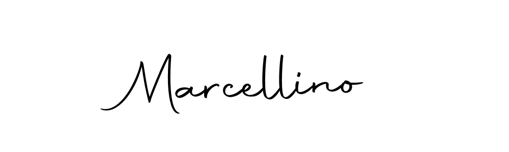 Create a beautiful signature design for name Marcellino. With this signature (Autography-DOLnW) fonts, you can make a handwritten signature for free. Marcellino signature style 10 images and pictures png