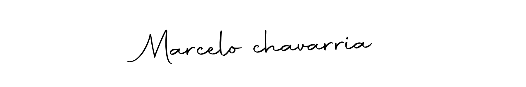 Design your own signature with our free online signature maker. With this signature software, you can create a handwritten (Autography-DOLnW) signature for name Marcelo chavarria. Marcelo chavarria signature style 10 images and pictures png