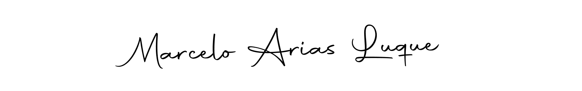 Make a beautiful signature design for name Marcelo Arias Luque. With this signature (Autography-DOLnW) style, you can create a handwritten signature for free. Marcelo Arias Luque signature style 10 images and pictures png