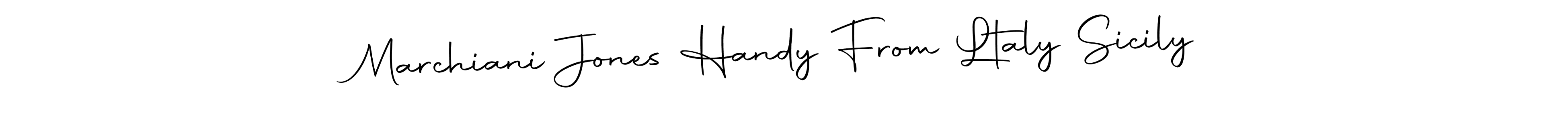 The best way (Autography-DOLnW) to make a short signature is to pick only two or three words in your name. The name Marchiani Jones Handy From Ltaly Sicily include a total of six letters. For converting this name. Marchiani Jones Handy From Ltaly Sicily signature style 10 images and pictures png
