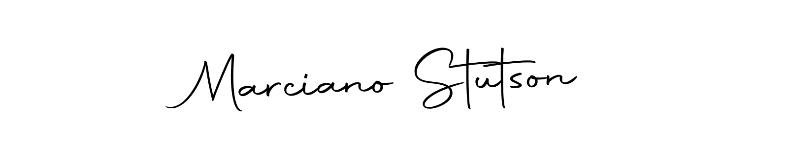 Design your own signature with our free online signature maker. With this signature software, you can create a handwritten (Autography-DOLnW) signature for name Marciano Stutson. Marciano Stutson signature style 10 images and pictures png