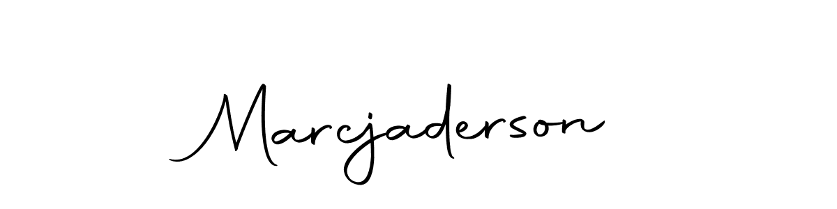 You should practise on your own different ways (Autography-DOLnW) to write your name (Marcjaderson) in signature. don't let someone else do it for you. Marcjaderson signature style 10 images and pictures png