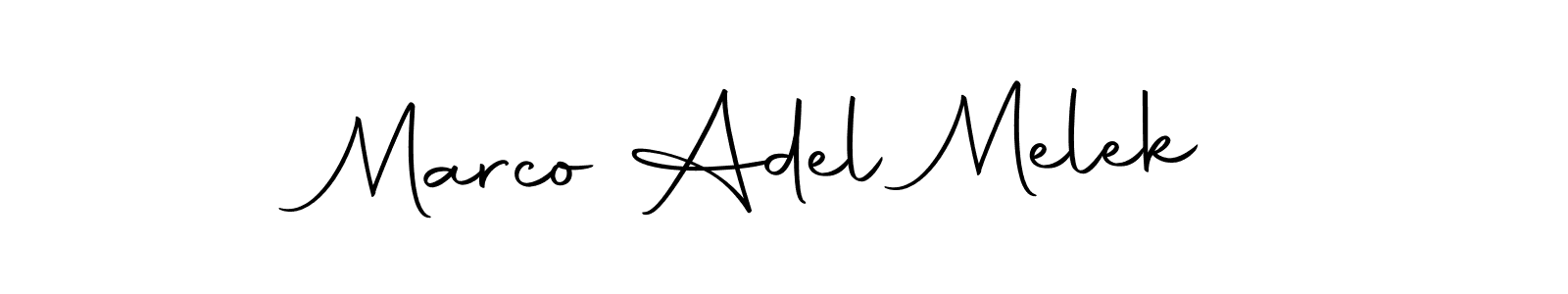 Use a signature maker to create a handwritten signature online. With this signature software, you can design (Autography-DOLnW) your own signature for name Marco Adel Melek. Marco Adel Melek signature style 10 images and pictures png