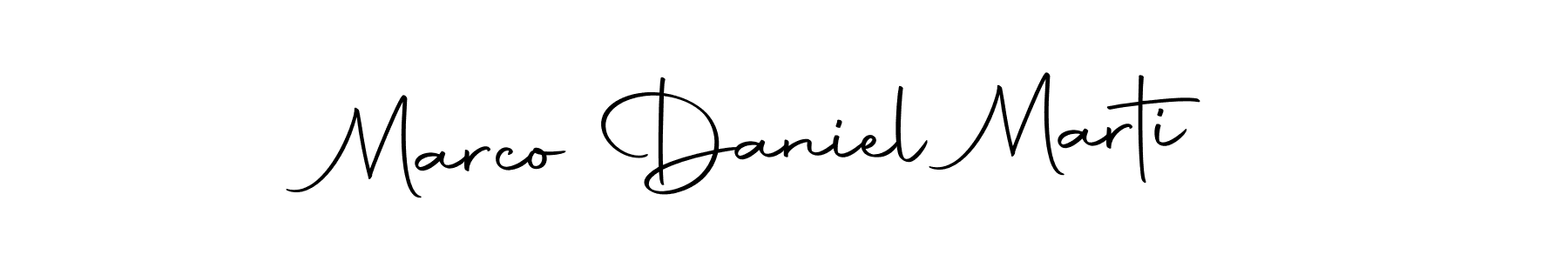 You should practise on your own different ways (Autography-DOLnW) to write your name (Marco Daniel Marti) in signature. don't let someone else do it for you. Marco Daniel Marti signature style 10 images and pictures png