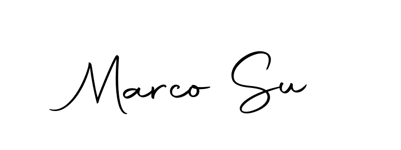 How to make Marco Su name signature. Use Autography-DOLnW style for creating short signs online. This is the latest handwritten sign. Marco Su signature style 10 images and pictures png