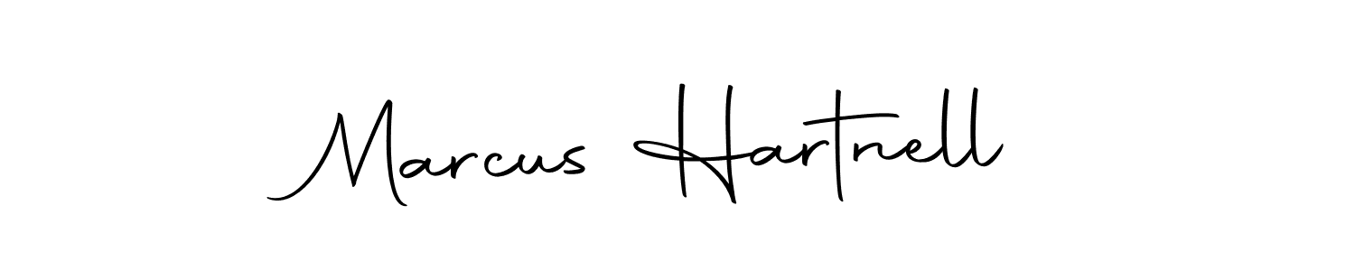 How to make Marcus Hartnell name signature. Use Autography-DOLnW style for creating short signs online. This is the latest handwritten sign. Marcus Hartnell signature style 10 images and pictures png