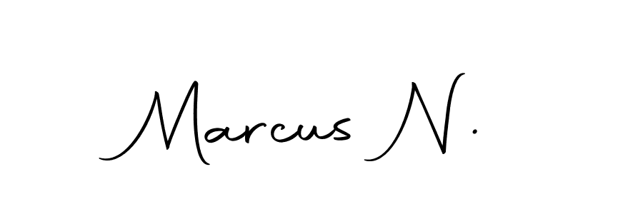 Use a signature maker to create a handwritten signature online. With this signature software, you can design (Autography-DOLnW) your own signature for name Marcus N.. Marcus N. signature style 10 images and pictures png