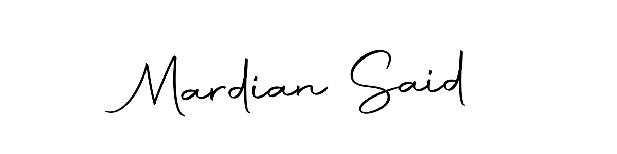 Make a beautiful signature design for name Mardian Said. With this signature (Autography-DOLnW) style, you can create a handwritten signature for free. Mardian Said signature style 10 images and pictures png