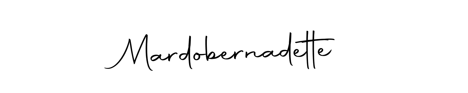 Create a beautiful signature design for name Mardobernadette. With this signature (Autography-DOLnW) fonts, you can make a handwritten signature for free. Mardobernadette signature style 10 images and pictures png