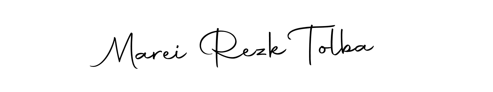 Design your own signature with our free online signature maker. With this signature software, you can create a handwritten (Autography-DOLnW) signature for name Marei Rezk Tolba. Marei Rezk Tolba signature style 10 images and pictures png