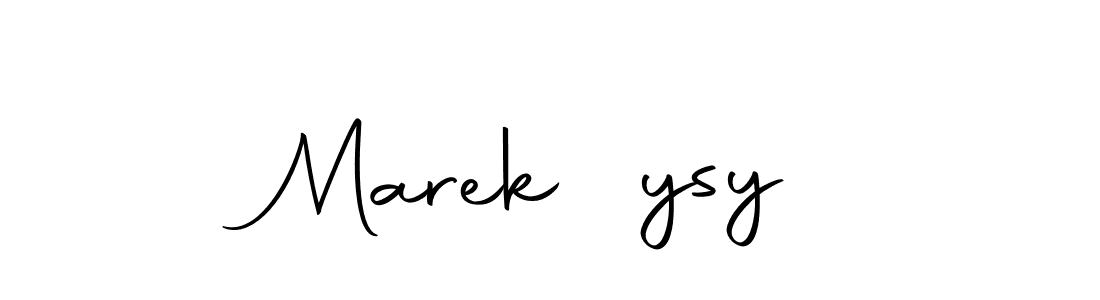 Use a signature maker to create a handwritten signature online. With this signature software, you can design (Autography-DOLnW) your own signature for name Marek Łysy. Marek Łysy signature style 10 images and pictures png