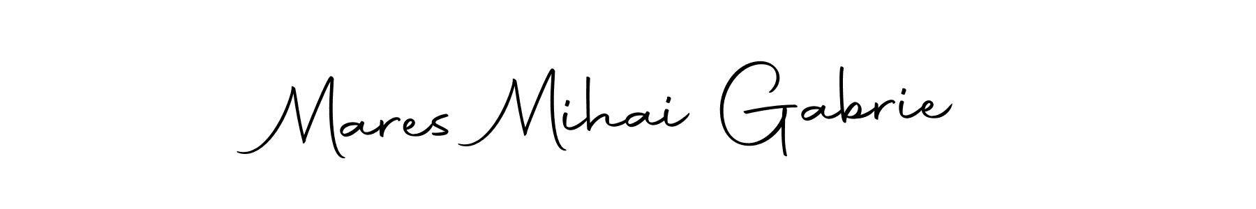 Create a beautiful signature design for name Mares Mihai Gabrie. With this signature (Autography-DOLnW) fonts, you can make a handwritten signature for free. Mares Mihai Gabrie signature style 10 images and pictures png