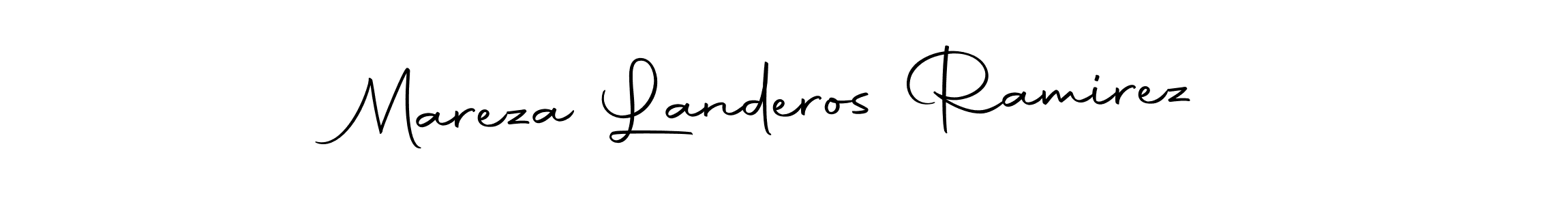 How to make Mareza Landeros Ramirez name signature. Use Autography-DOLnW style for creating short signs online. This is the latest handwritten sign. Mareza Landeros Ramirez signature style 10 images and pictures png