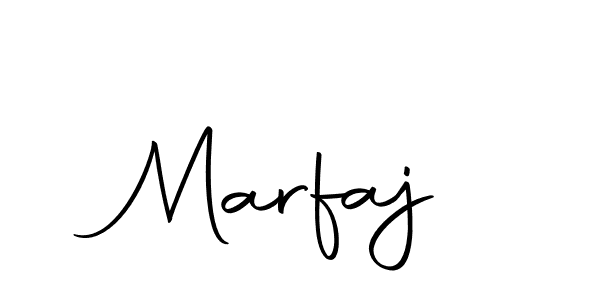 Use a signature maker to create a handwritten signature online. With this signature software, you can design (Autography-DOLnW) your own signature for name Marfaj. Marfaj signature style 10 images and pictures png