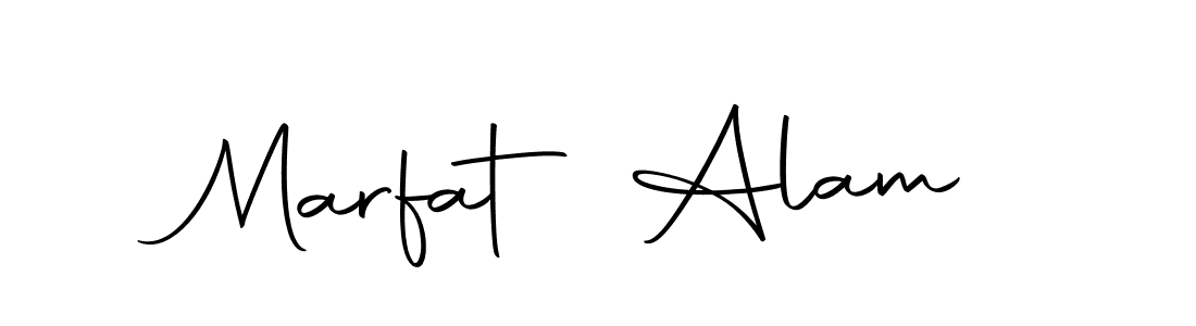 How to make Marfat Alam name signature. Use Autography-DOLnW style for creating short signs online. This is the latest handwritten sign. Marfat Alam signature style 10 images and pictures png