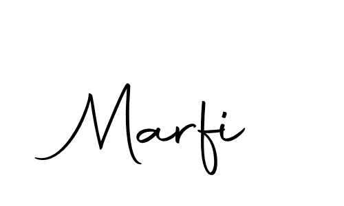 Use a signature maker to create a handwritten signature online. With this signature software, you can design (Autography-DOLnW) your own signature for name Marfi. Marfi signature style 10 images and pictures png