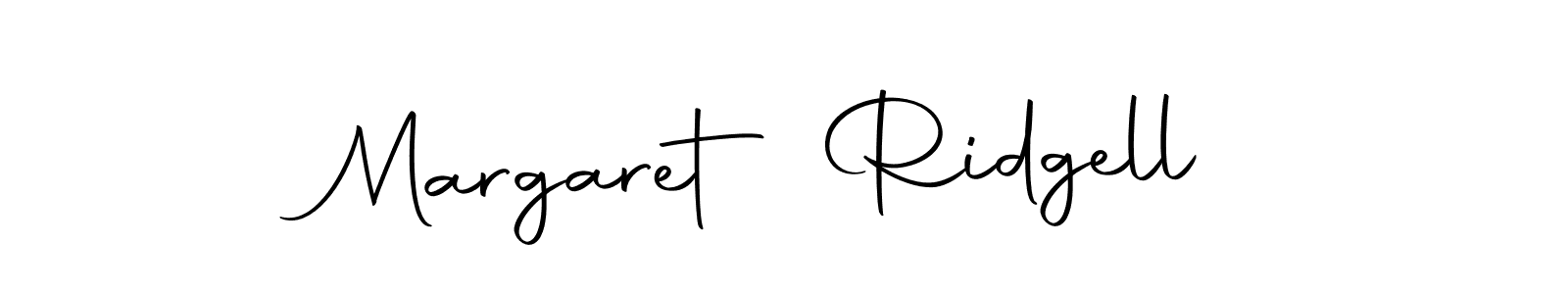 Design your own signature with our free online signature maker. With this signature software, you can create a handwritten (Autography-DOLnW) signature for name Margaret Ridgell. Margaret Ridgell signature style 10 images and pictures png