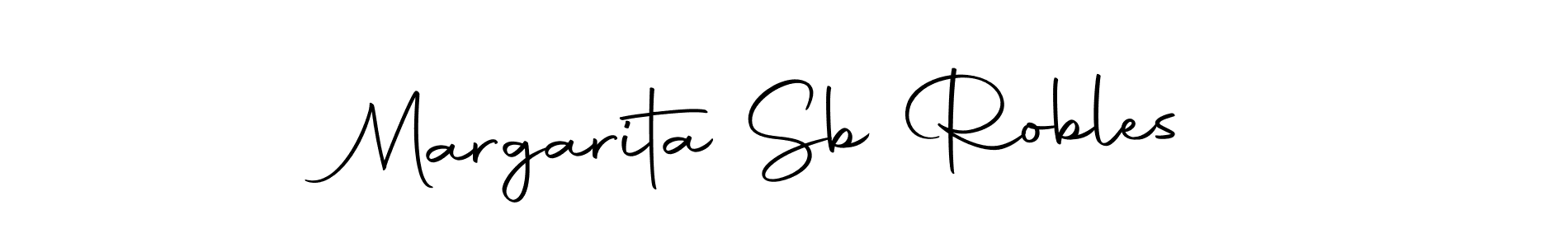 Design your own signature with our free online signature maker. With this signature software, you can create a handwritten (Autography-DOLnW) signature for name Margarita Sb Robles. Margarita Sb Robles signature style 10 images and pictures png