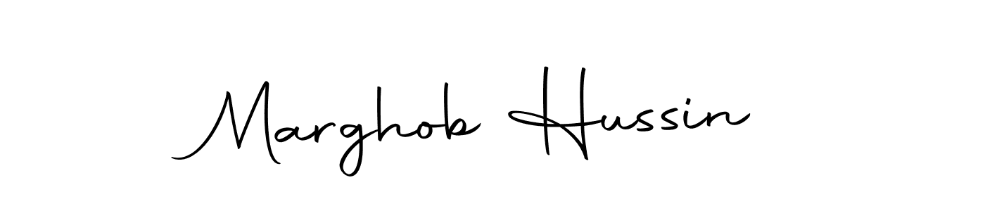 Make a beautiful signature design for name Marghob Hussin. With this signature (Autography-DOLnW) style, you can create a handwritten signature for free. Marghob Hussin signature style 10 images and pictures png