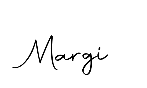 Design your own signature with our free online signature maker. With this signature software, you can create a handwritten (Autography-DOLnW) signature for name Margi. Margi signature style 10 images and pictures png