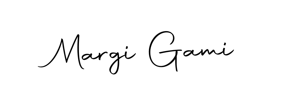 How to make Margi Gami signature? Autography-DOLnW is a professional autograph style. Create handwritten signature for Margi Gami name. Margi Gami signature style 10 images and pictures png