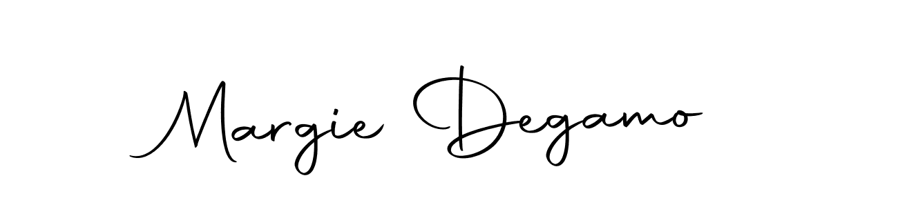 How to make Margie Degamo name signature. Use Autography-DOLnW style for creating short signs online. This is the latest handwritten sign. Margie Degamo signature style 10 images and pictures png