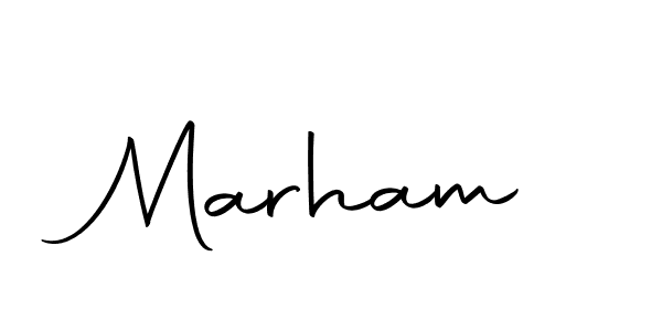 How to make Marham signature? Autography-DOLnW is a professional autograph style. Create handwritten signature for Marham name. Marham signature style 10 images and pictures png