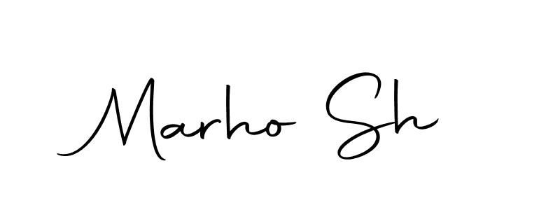 Marho Sh stylish signature style. Best Handwritten Sign (Autography-DOLnW) for my name. Handwritten Signature Collection Ideas for my name Marho Sh. Marho Sh signature style 10 images and pictures png