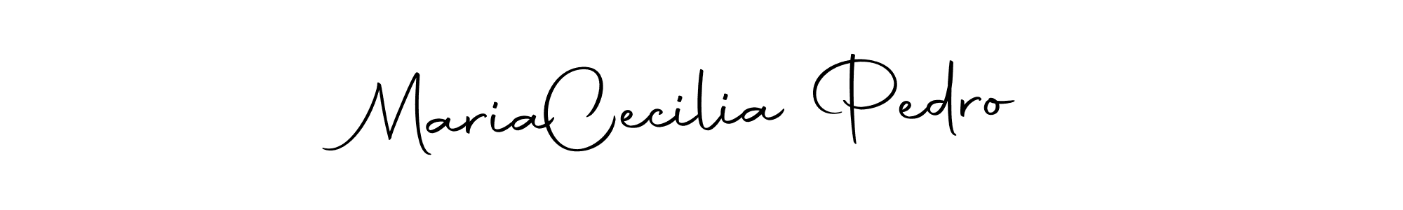 You should practise on your own different ways (Autography-DOLnW) to write your name (Maria  Cecilia Pedro) in signature. don't let someone else do it for you. Maria  Cecilia Pedro signature style 10 images and pictures png